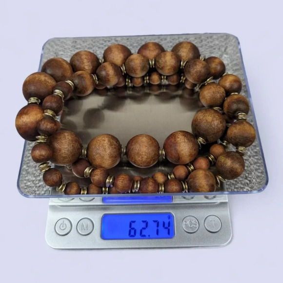 (2/$20) Vintage Wooden Beaded Necklace - Picture 6 of 6